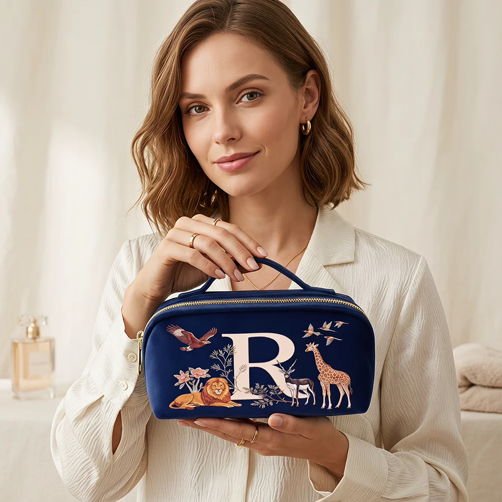 Portable Travel Makeup Organiz - Luxury Bags Blue recension och pris