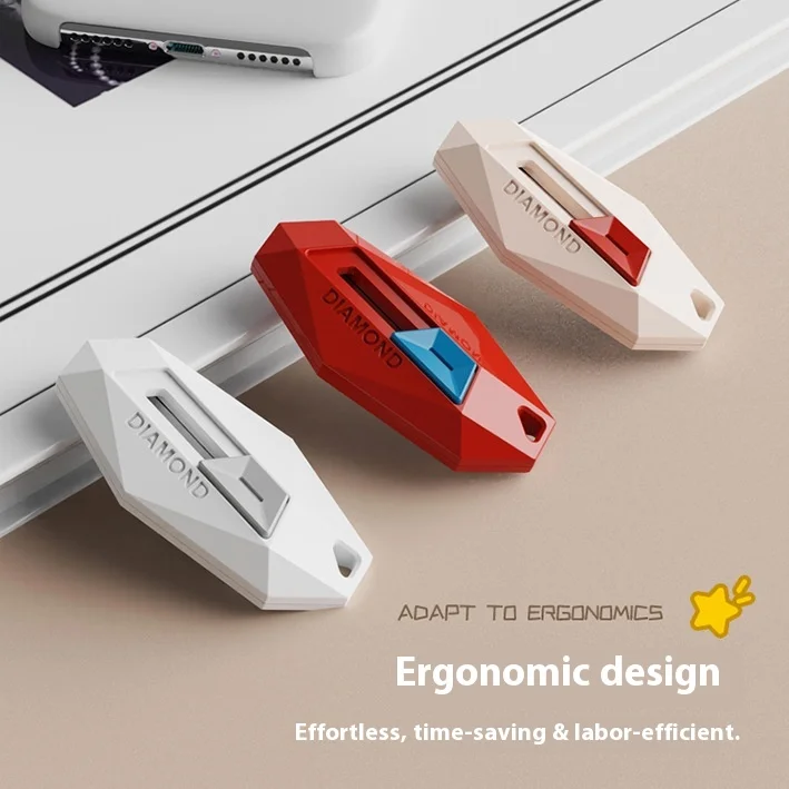 

Multi-Functional Box Opening Knife High Aesthetic Automatic Rebound Portable Tool That Doesn't Hurt Your Hands