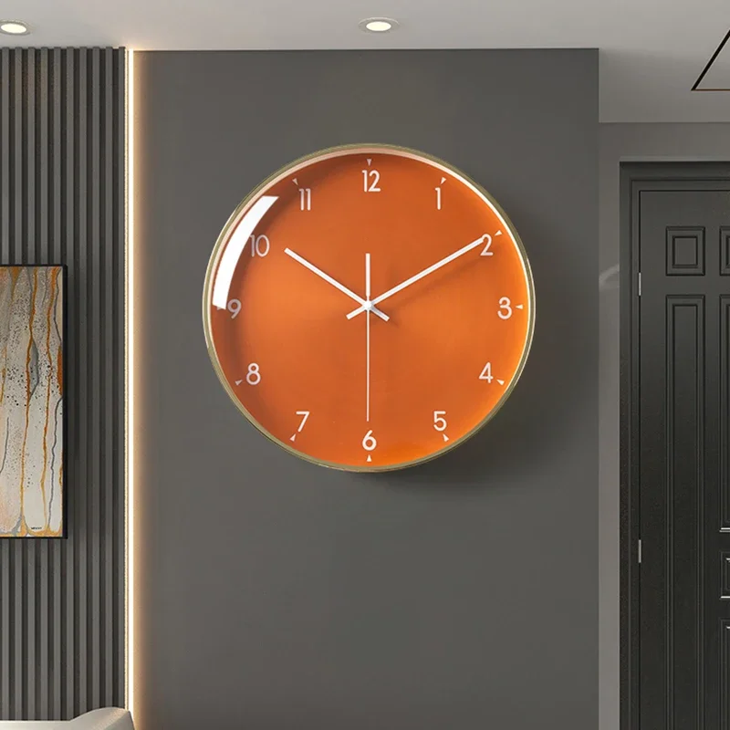 Wall Clock Luminous Decor European Automatic Movement Elegant Room Ornaments Home Nordic Decorative Free Shipping Beautiful Arts