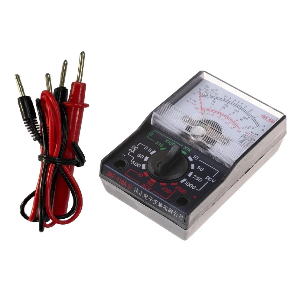 Analog Multimeter MF-110A Designed for Electrical Training and Practical Use with Voltage Current Ohm and Decibel Functions