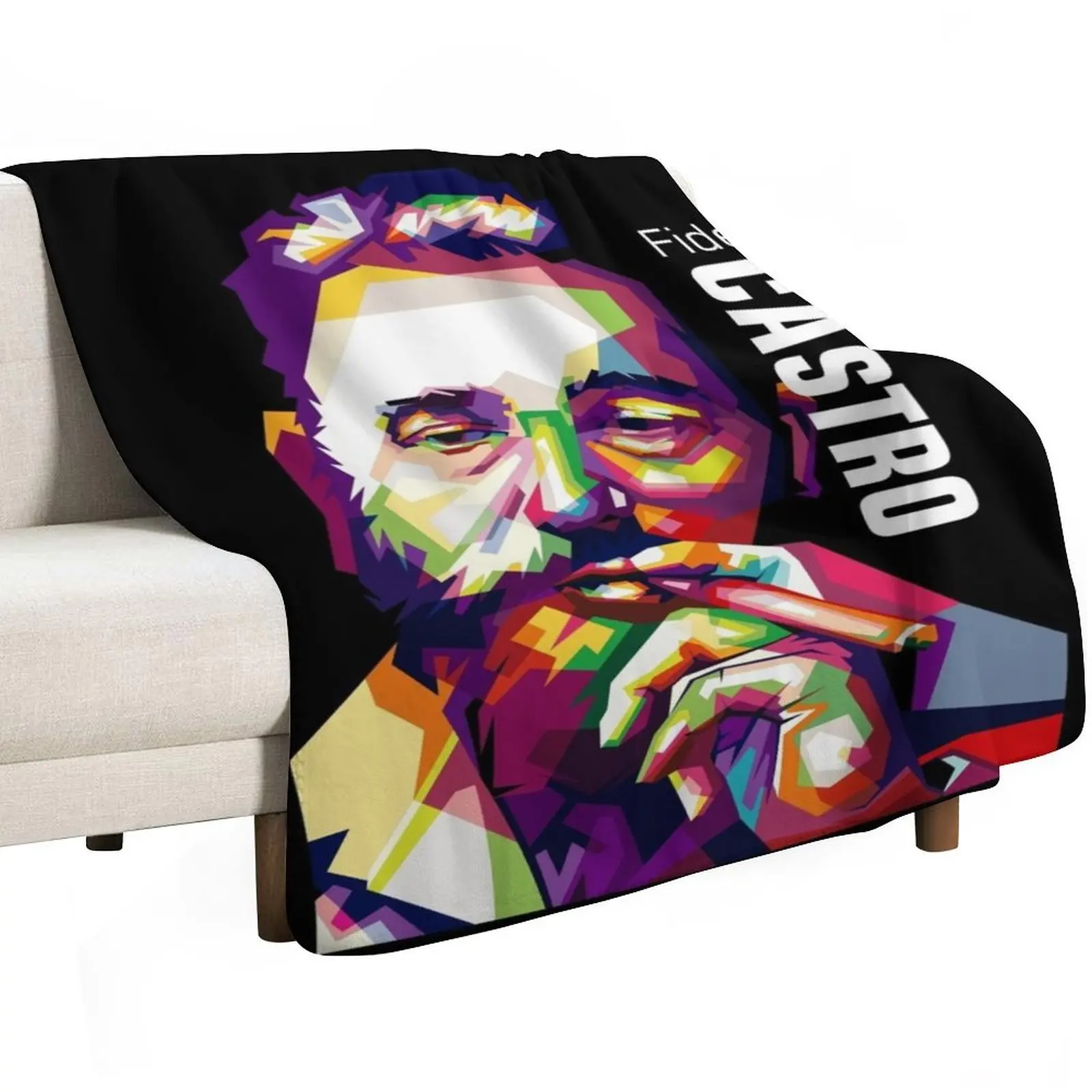 Fidel Castro Throw Blanket For Baby Single Fashion Sofas for babies valentine gift ideas Soft Plush Plaid Blankets