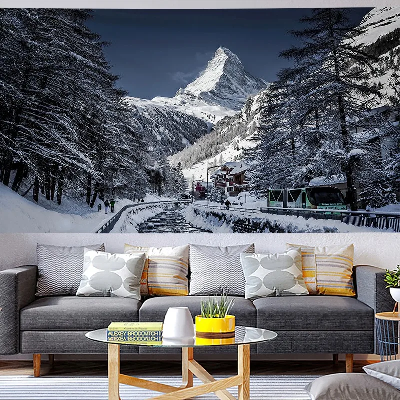 Landscape Photography Tapestry, Collector‘s Edition Mount Everest Print for Nature Lover‘s Gallery Wall Decor