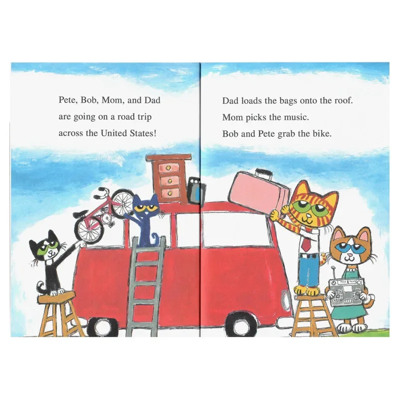 Pete the Cat’s Family Road Trip (I Can Read Level 1), Children's aged 4 5 6 7 8 English  book, Picture Books 9780062868381