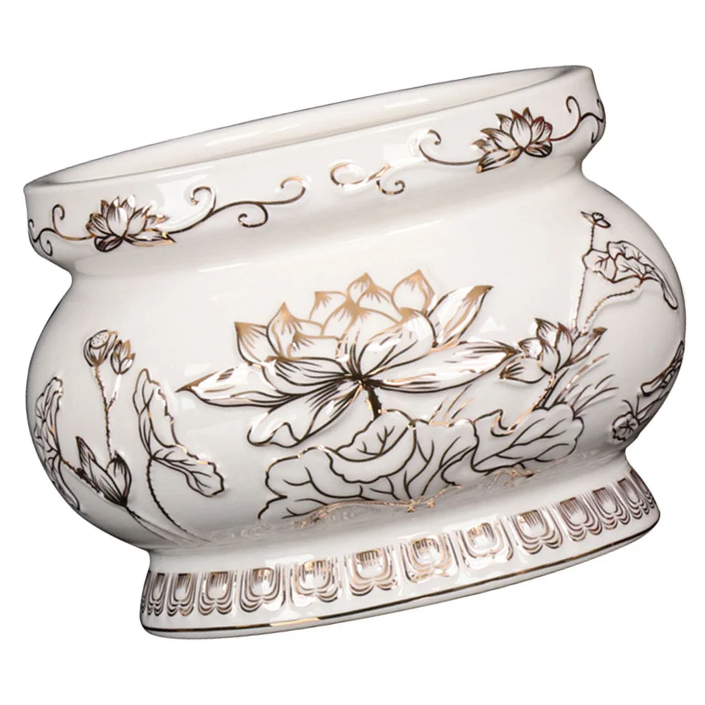 Keramik-Räuchergefäß, Retro-Buddha-Halle, rundes Räuchergefäß, Desktop-Aromatherapie-Räucherstäbchenhalter, Räucherstäbchenhalter