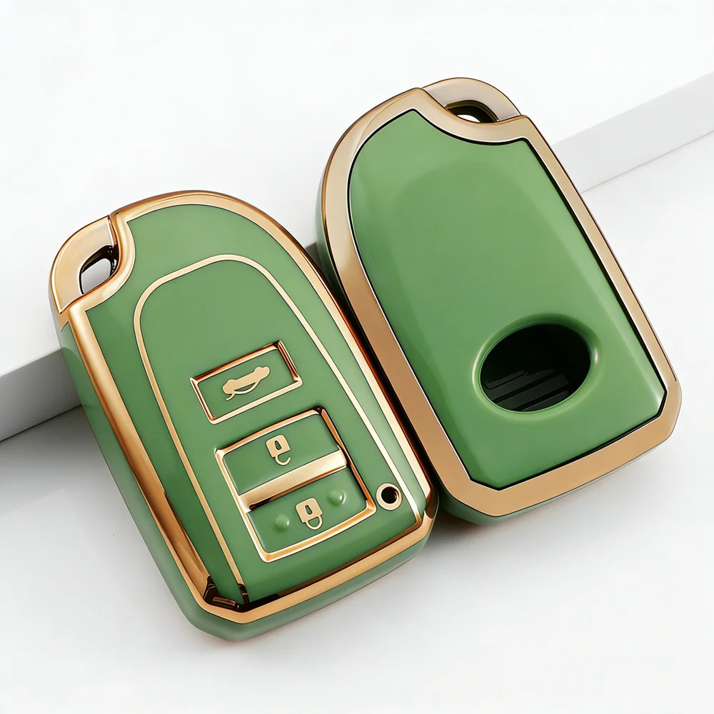 TPU Car Key Cover For Toyota Aygo 2017 2018 Yaris Porte Spade Hiace Regiusage Remote Fobs Case Keychian Holder Auto Accessories