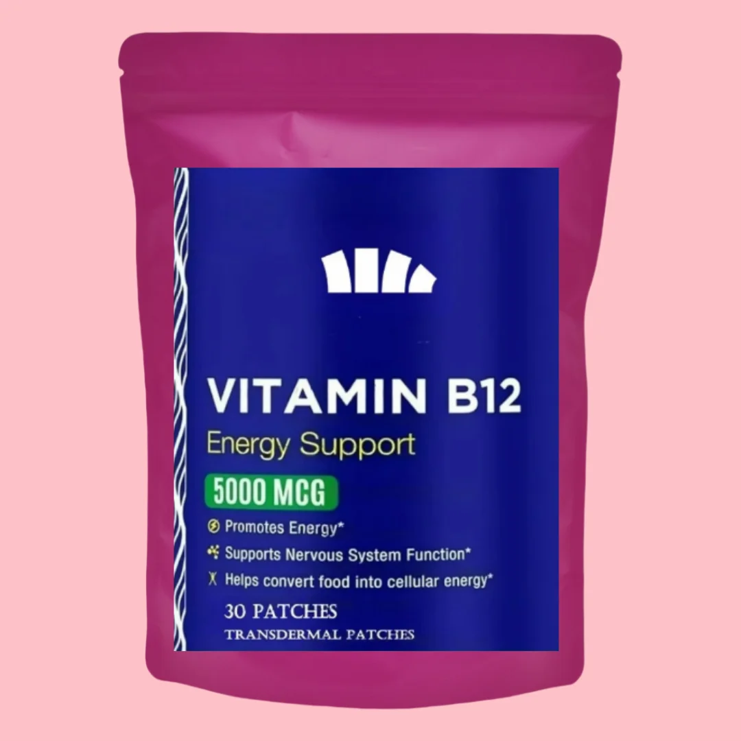 

30 пластырей, транспарительные пластыри с витамином B12 — пластырь для энергетической, метаболизма и нервной системы, поддержка здоровья