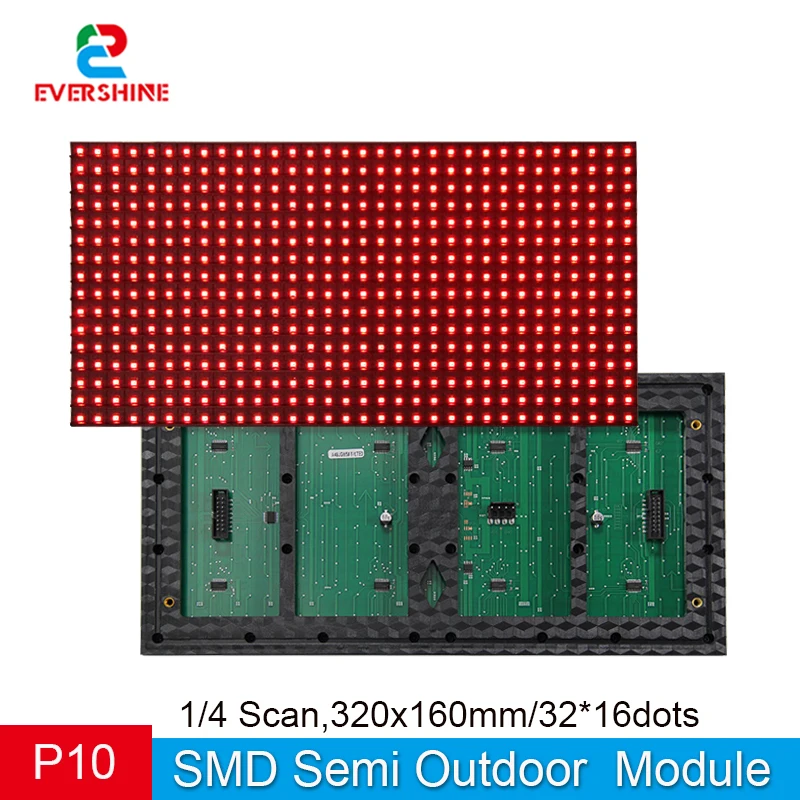 P10 Módulo LED Programável, Sinal Em Movimento, Mensagem, Texto, Painel Matriz, Vermelho, Amarelo, Verde, Cor Branca, DIY, Preço de Fábrica