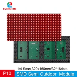 DIY Factory price P10 Semioutdoor red yellow green white color led module programmable led moving sign message text matrix panel
