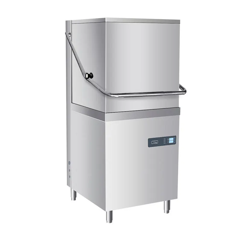 

Посудомоечная машина в современном стиле из нержавеющей стали с подъемной крышкой, сертификат CE, для отелей и ресторанов, коммерческая, полностью автоматическая, для посуды.