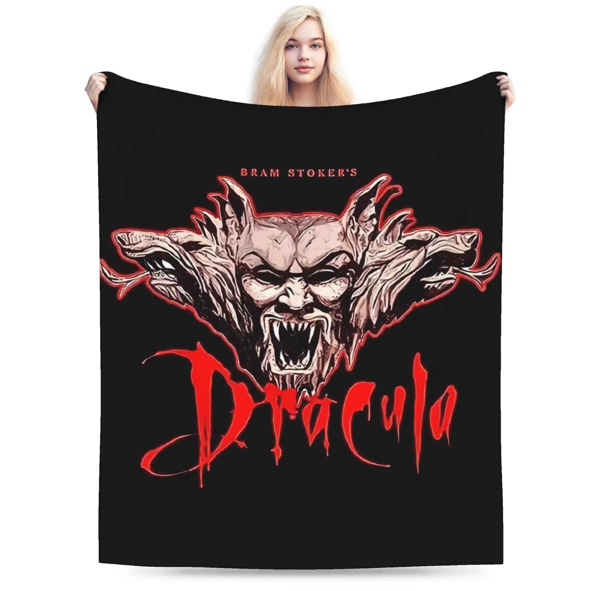 Warm Soft Blanket Camping Bram Stoker's Dracula Bedding Throws  Flannel Bedspread For Couch Chair Novelty Sofa Bed Cover