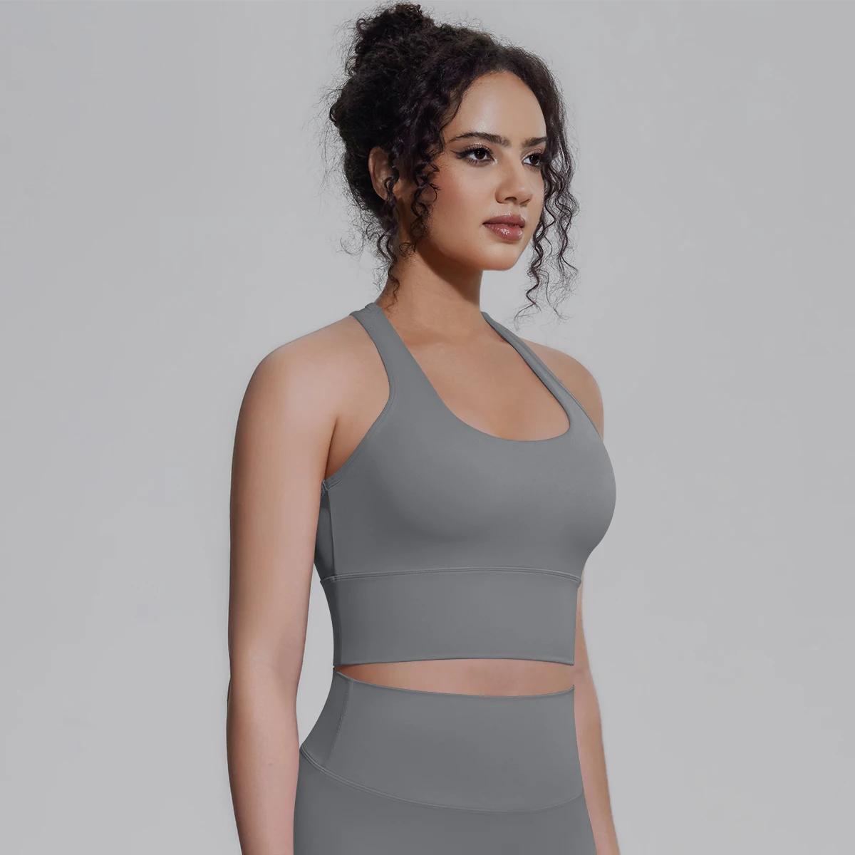 Rooftrellen Damen Fitness Yoga Sport-Top Sexy Rückenfreies I-förmiges Top Einfarbig Sommer Workout Gym-Kleidung Yoga-Top – Detail 27