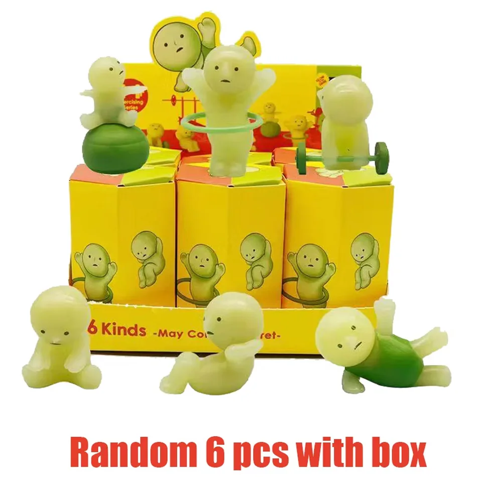 Mini-Figur Niedliche Nachtleuchtende Puppe Cartoon-Spielzeug Desktop-Ornament Überraschungsgeschenke