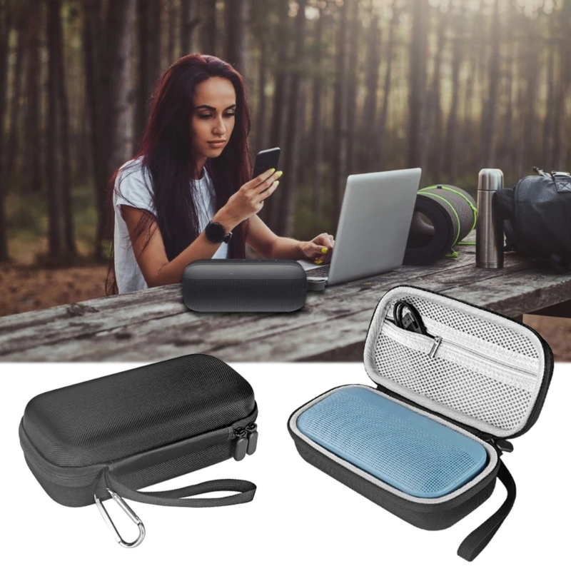 Portables Hard Carrying Bag Travel Storage Case untuk 2 Speaker D2RC