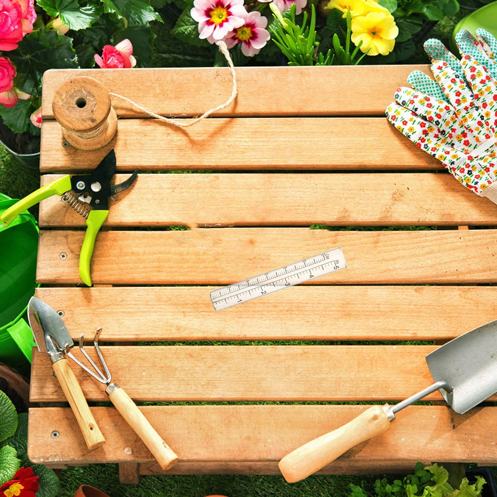 مجموعة أنابيب قياس المطر البلاستيكية والزجاجية مكونة من 6 قطع للحديقة الخارجية ذات سعة كبيرة بديلة مناسبة لتزيين الفناء #6