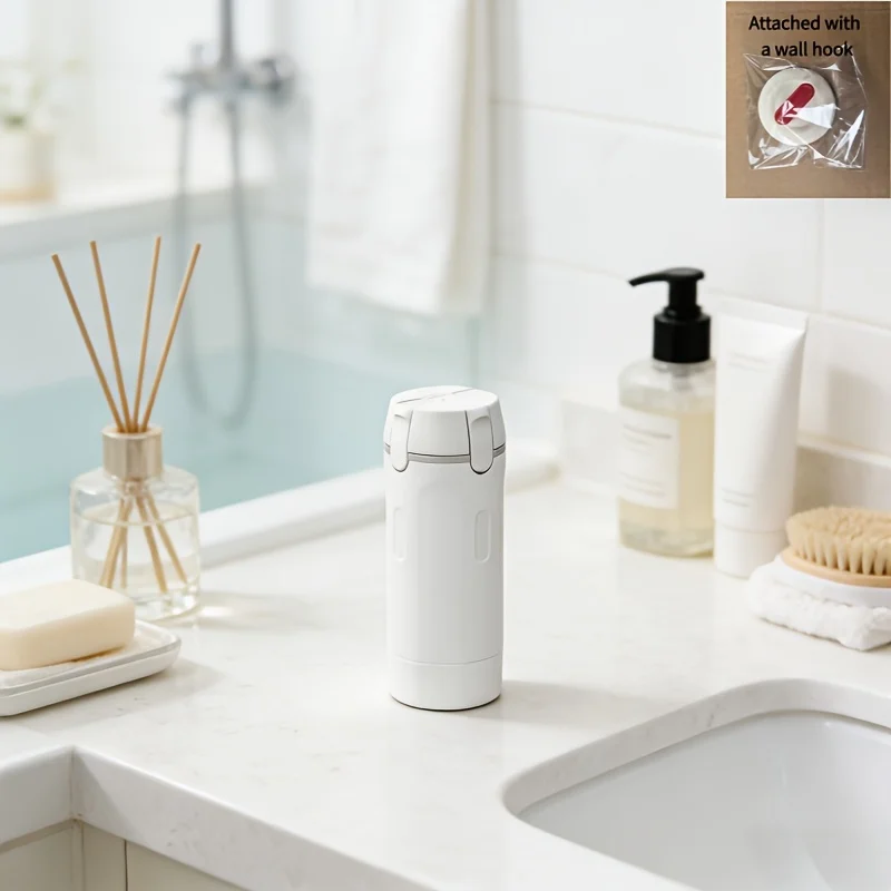 4‑in‑1 Refillable Travel Pump Bottle Set Portable Leak‑proof Liquid Cosmetic Containers, with Storage Case & Label Stickers