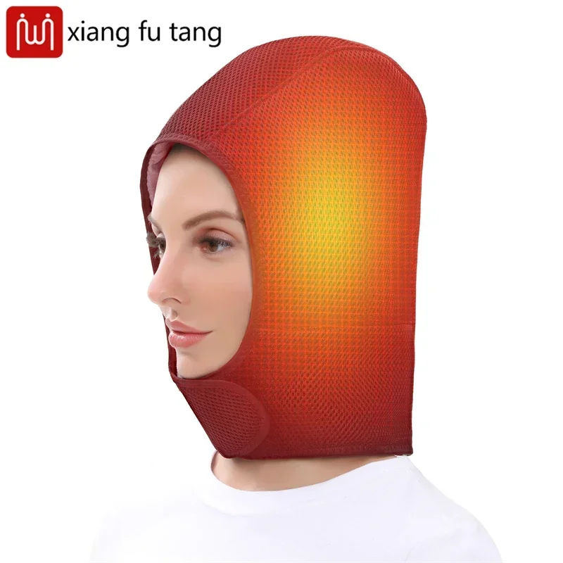 Heated Head Wrap Electric 3 Temperature Settings Heating Head Neck Hat Winter Head Warmer for Headache and Neck Pain Relief