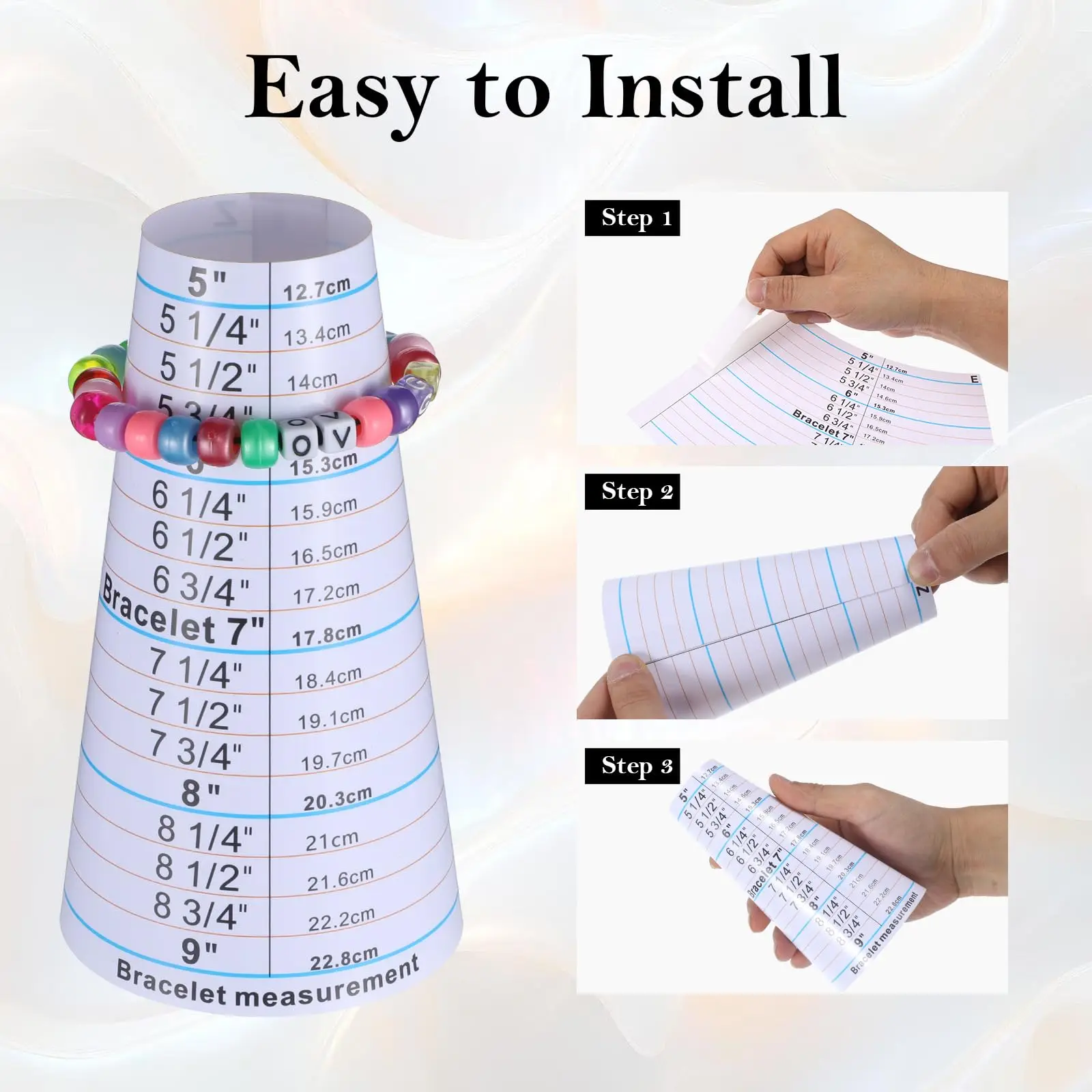 NIUPIKA Professional Metal Ring Sizer Measuring Tool Set Gauge Mandrel Stick Finger Tool Jewelry Making Equipments Accessories ﻿