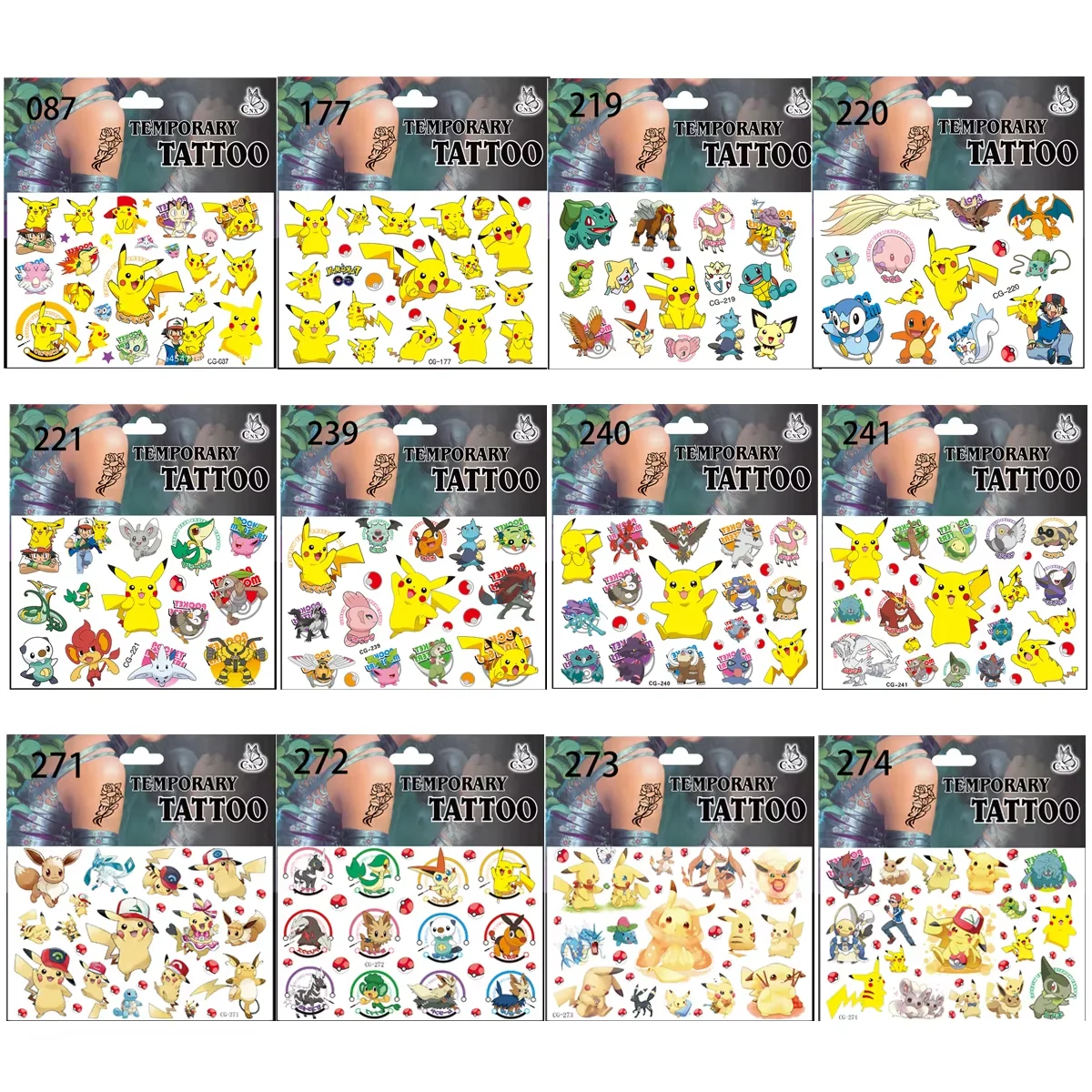 Pokémon-Themen-Partyartikel: Klatscharmbänder, Aufkleber, Luftballons, Partygeschenke, Goodie-Bag-Füller, Geburtstagsdekorationen
