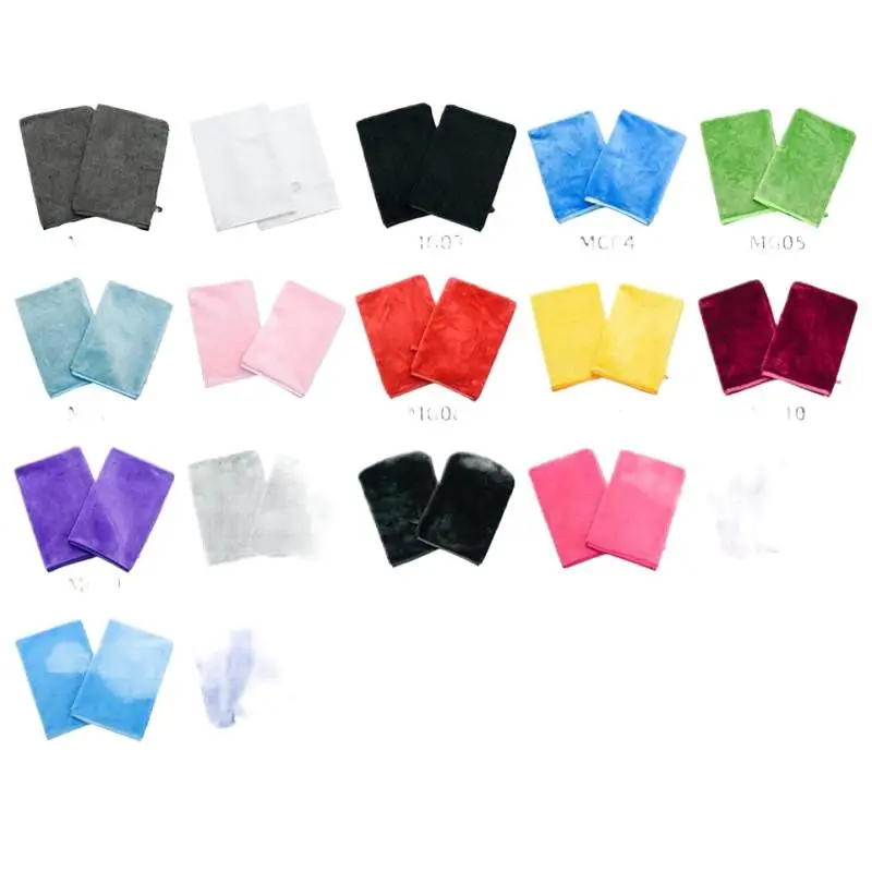 Gants de nettoyage démaquillants colorés, 1 pièce, serviette de soins du visage en microfibre douce réutilisable, chiffon de nettoyage du visage, soins de la peau