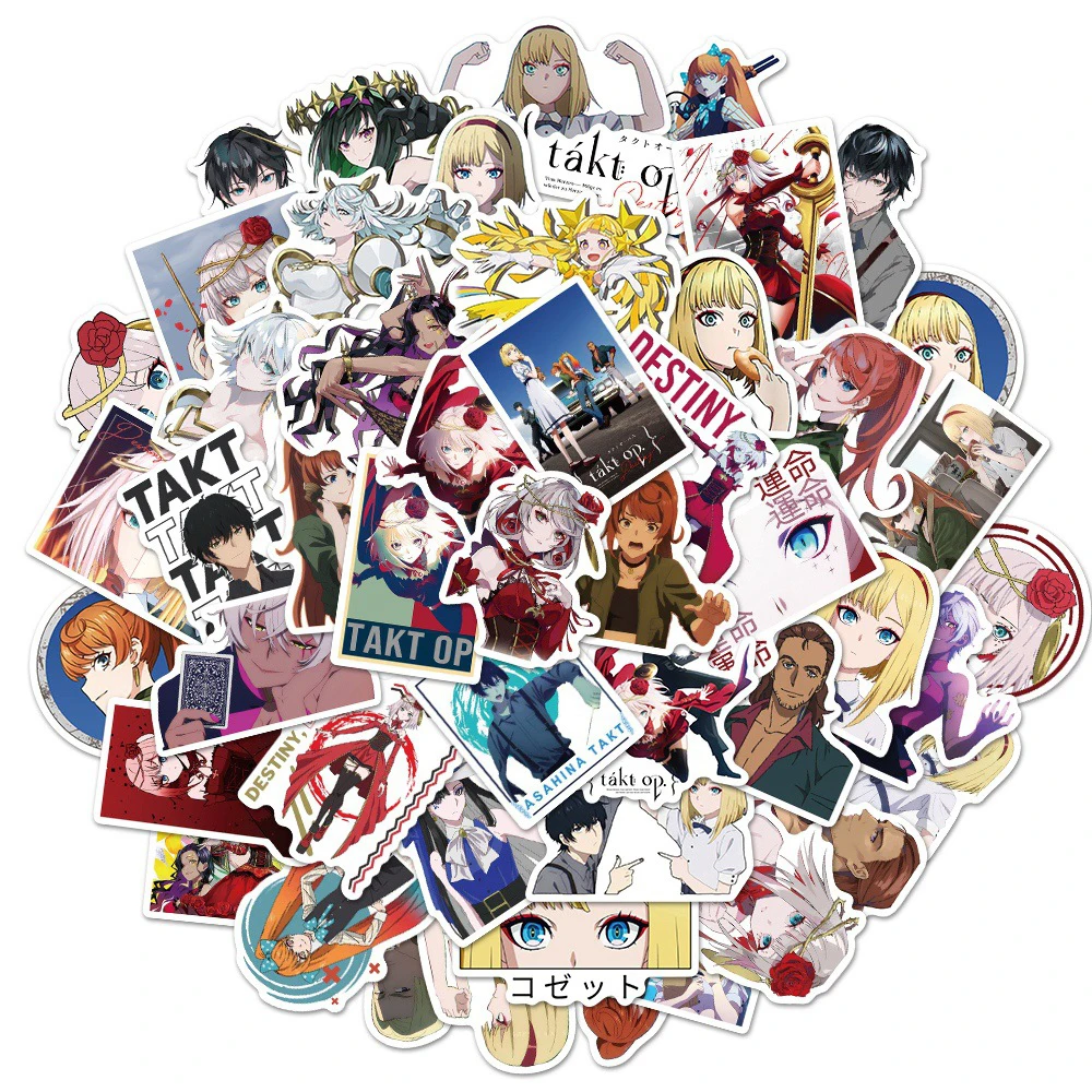 10/30/50pcs Takt op Destiny Anime Stickers Destiny Takuhiro Asuna Cartoon Sticker Laptop Skateboard Phone Characters Decal Toys