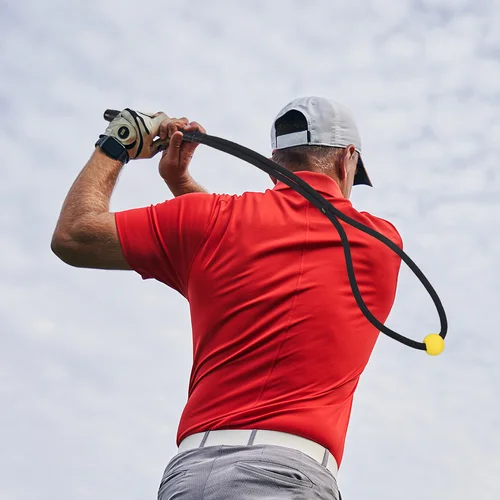 Imagen 2 del producto Ayuda de entrenamiento de cuerda de columpio de Golf, equipo de entrenamiento con pelota Eva para práctica, Corrector de postura, trabajo de asistencia para ejercicio