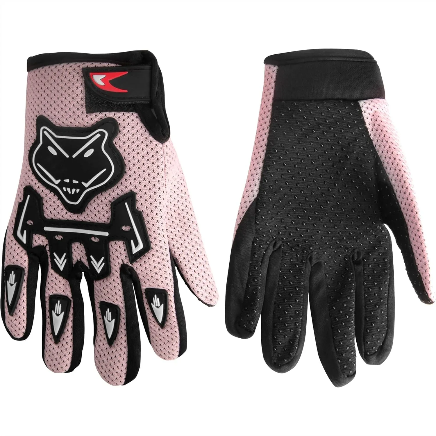 

Kids Dirt Bike Gloves with Reliable Protection, Breathable Polyester Full Finger Gloves for Cycling, BMX, ATV, Motorcycle and