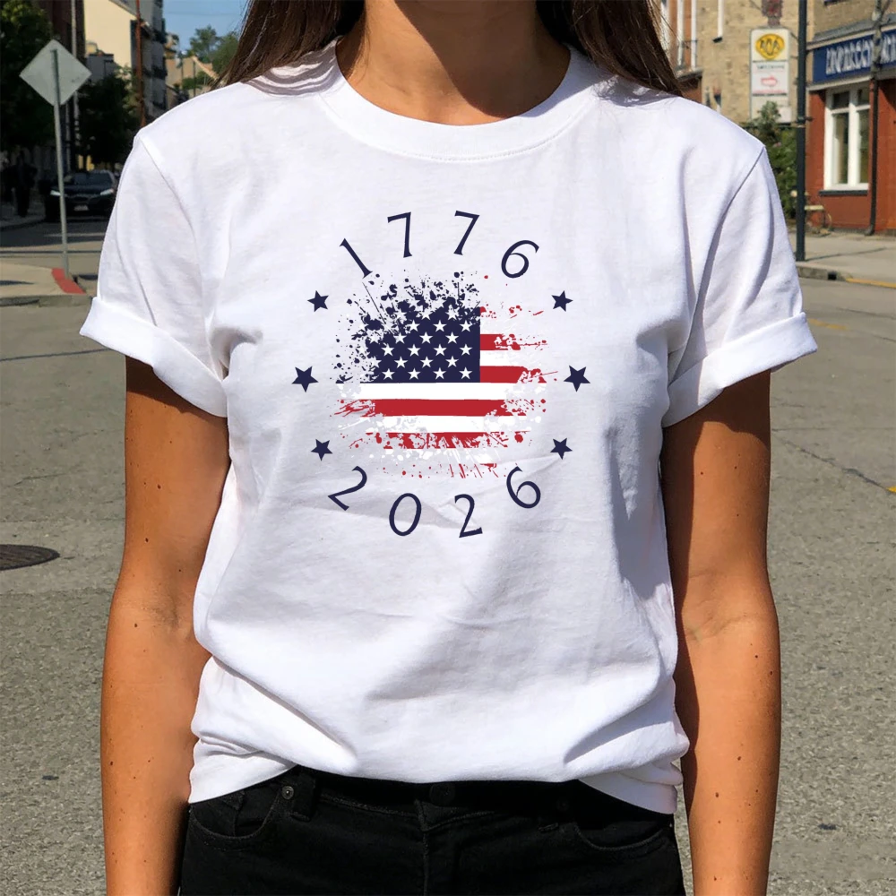 Patriotic USA Flag Tee America 250th Anniversary Tshirt 4th of July Unisex Shirt Independence Day Gift T-shirt Men Women Tops