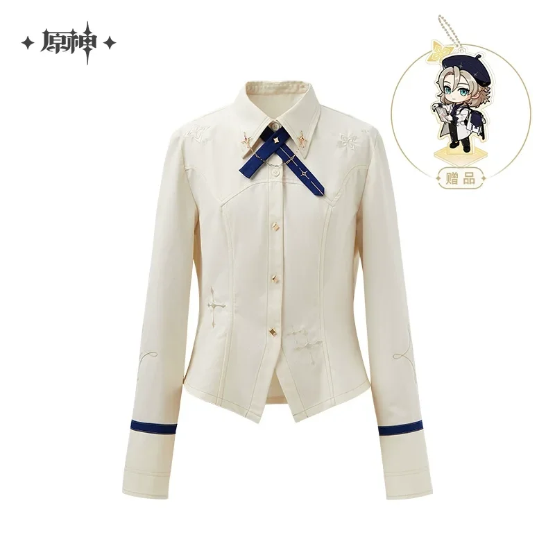 

2025 Genshin Impact Official Merch miHoYo Original Authentic Albedo Theme Impression Series Waist-cinching Shirt