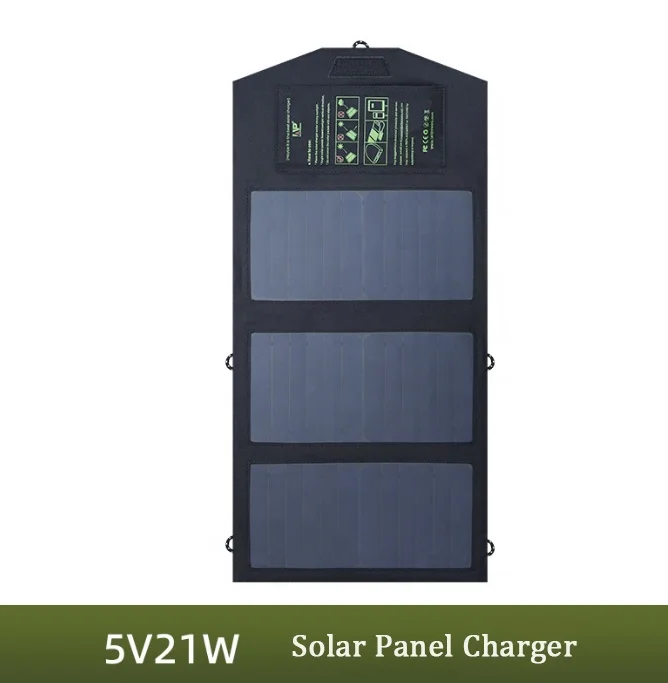 Customized ALLPOWERS Waterproof Solar Power Pack 5V21W Solar Charging Panel Solar Charger