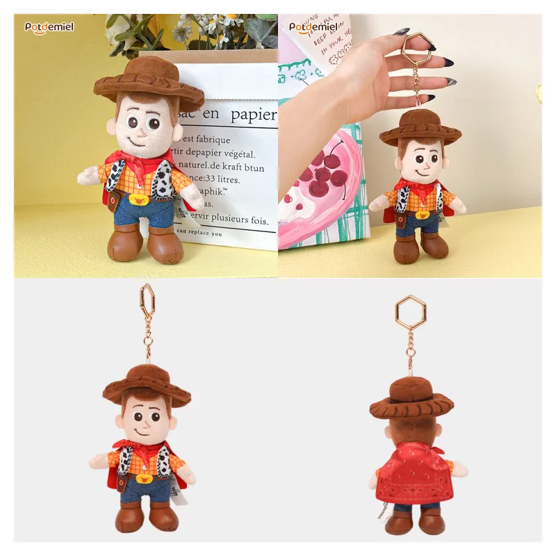 

Potdemiel In Stock Toy Story Jessie Plush Keychain Bag Pendant Backpack Hanging Charm Cartoon Cowgirl Couple Gift Collectible