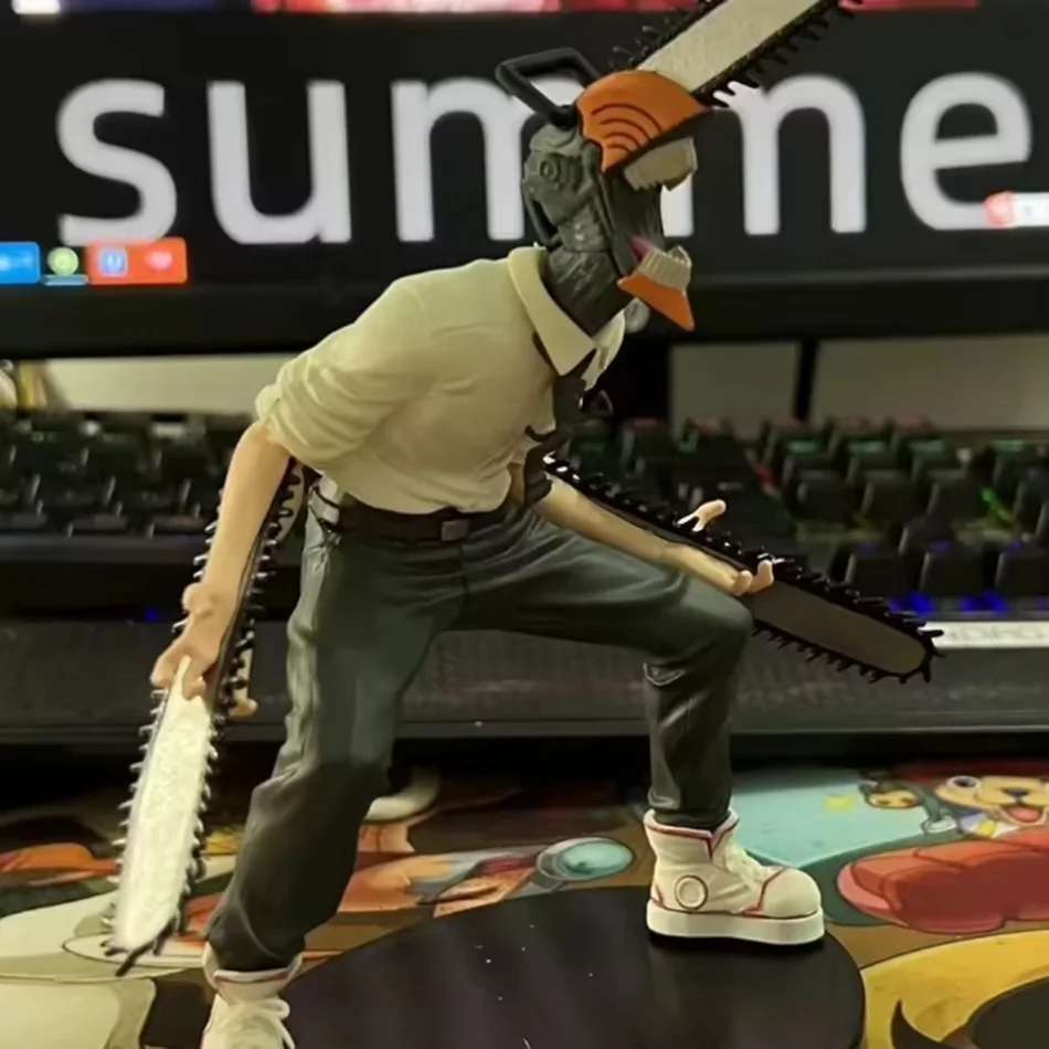 

New 18cm Chainsaw Man Anime Figure Power Denji Action Figure PVC Chainsaw Man Figurine PVC Adult Assemblable Model Doll Toys