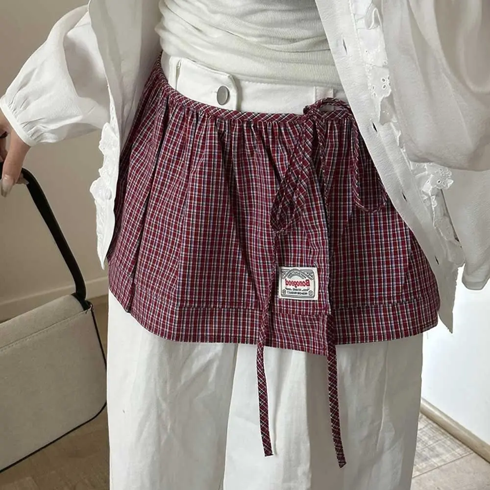 

Новая клетчатая мини-юбка Harajuku с высокой талией, декоративная юбка до половины тела Y2K, уличная одежда, винтажная мини-юбка с решеткой, украшение для джинсов