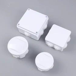 White Connection Cable Branch DIY Waterproof IP65 Power Case Junction Box Indoor Wire Shell Electric Control Boxes