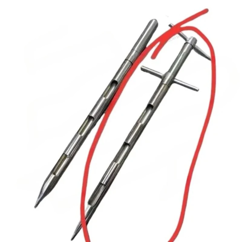 For Stainless Steel Double-tube Layered Grain Sampler Cement Sample Brazing Probe Commercial Concrete Fly Ash Corn Wheat
