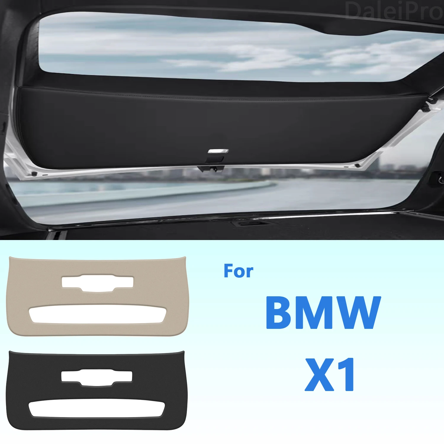 For BMW X1 F48 2016-2020 2021 2022 Car Liftgate Scratch Resistant Rear Trunk Protection Cover Anti-kick Leather Decoration Pad