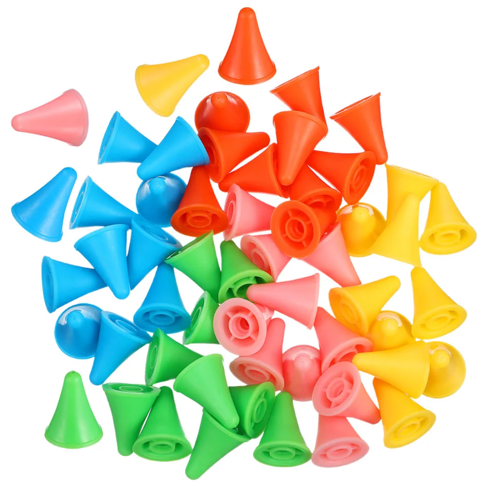 

100pcs Knitting Protectors Large Size Rubber Stoppers Green Pink Blue Yellow Knitting Accessories Needle