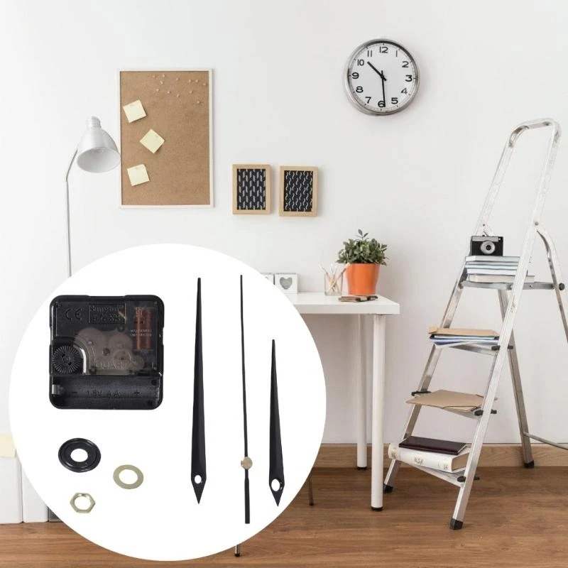 Quiet Wall Clock Movement Kits Battery Operated 0.6Inch Shaft Length Mechanism