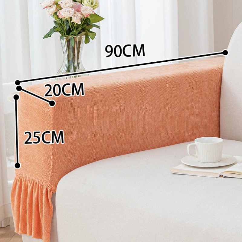1-Piece Chenille Armrest Slipcover Stretch Chair Covers Armchair Sofa Covers, Single Couch Covers Furniture Protector for Living
