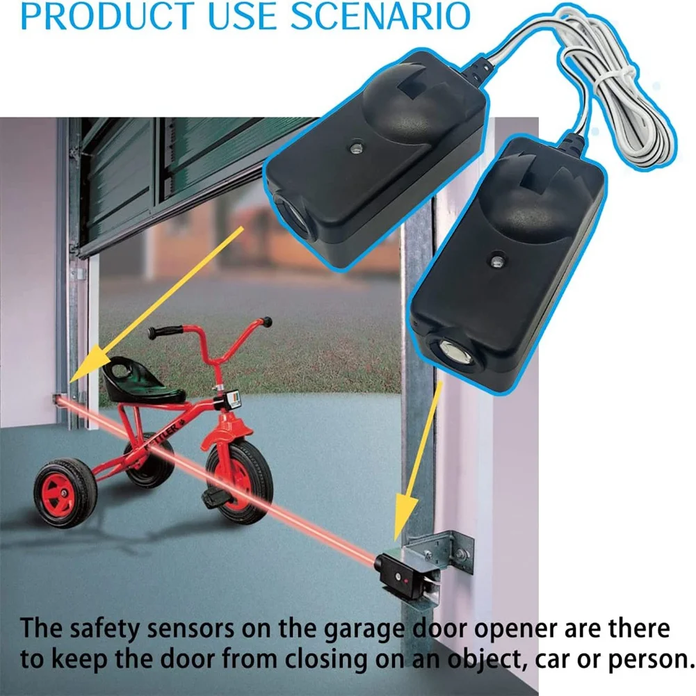 Garage Door Sensor Replacement Safety Sensor Beam Eyes for 41A5034 Liftmaster Sears Craftsman Opener Parts