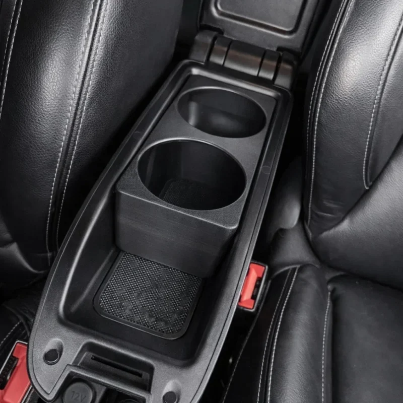 Water Cup Holder Panel for DS3 Cup Holder Insert – Fits Full Size Centre Console Armrest - 3D Printed Black Cup Holder Insert