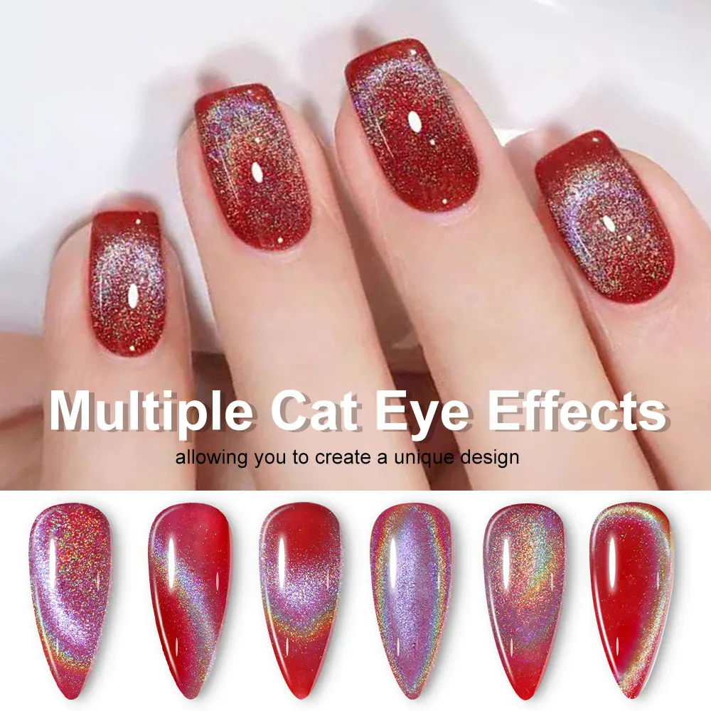 LIMEGIRL-Aurora قوس قزح عين القط بولي طلاء الأظافر بالأشعة فوق البنفسجية مجموعة طلاء الأظافر المغناطيسية رسم الأظافر نقع طلاء الأظافر #2