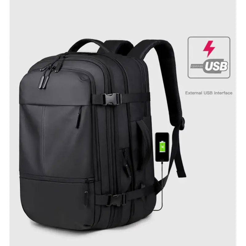 Advanced Sense Men's Backpack Expanding Travel Multifunctional Backpack Men's Large Capacity Business Commuting USB Laptop Bag