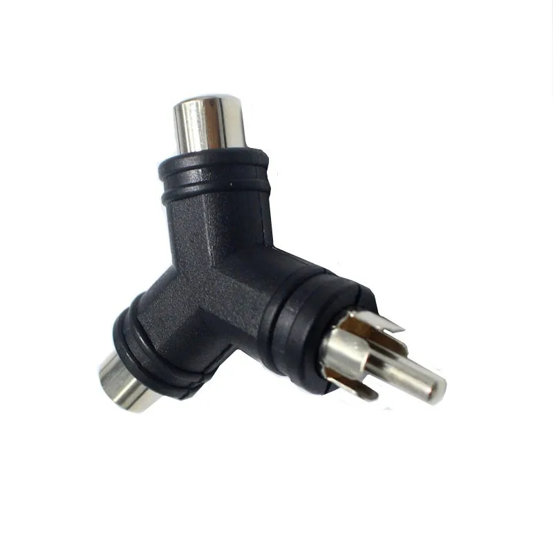 Y-type RCA One Centimeter Two Female AV Lotus RCA Tee Audio and Video Adapter RCA Male To 2RCA Female