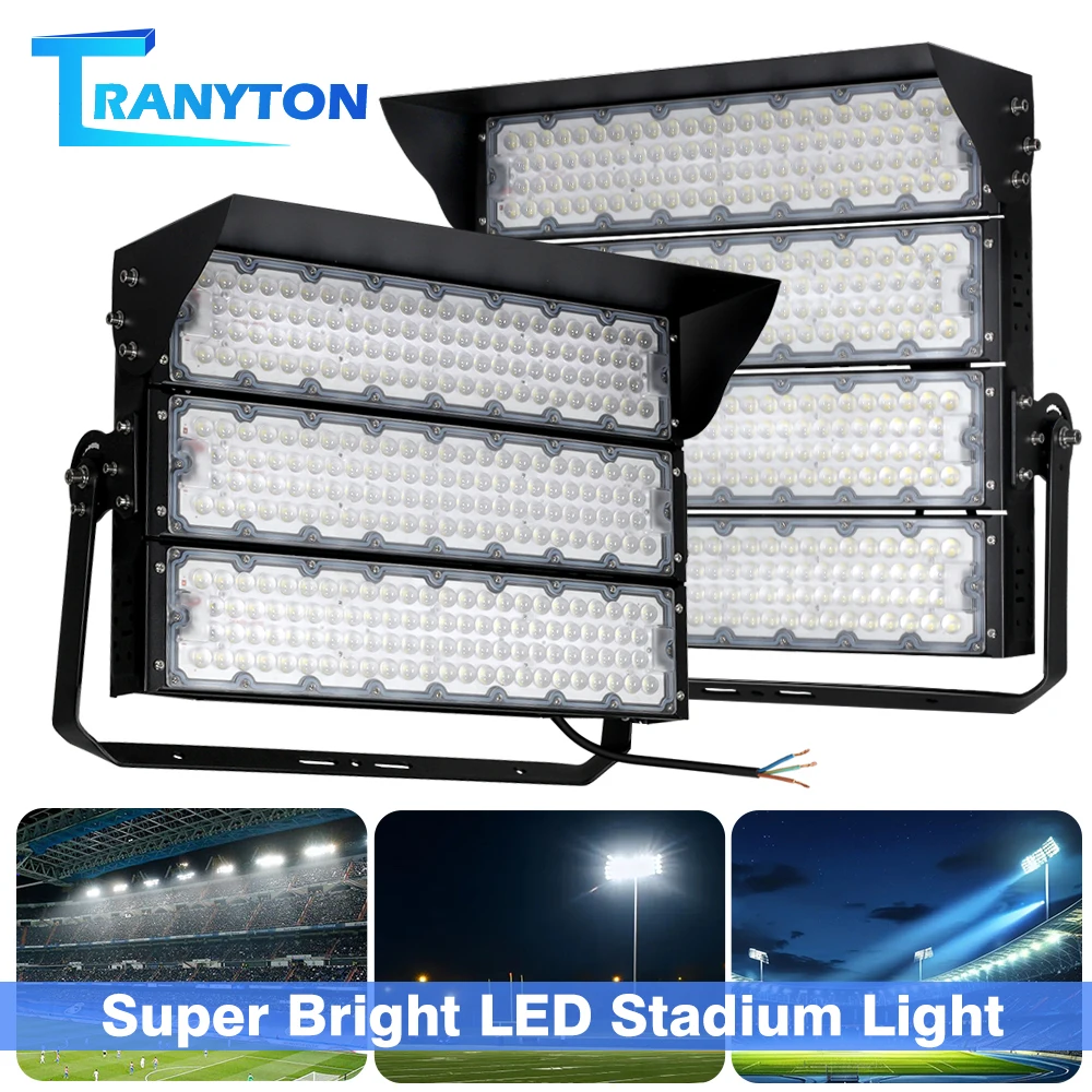 

Stadium Spotlight Outdoor Projector Uniform Irradiation Floodlight 240W/480W/720W Reflector for Tennis Court Basketball Gym