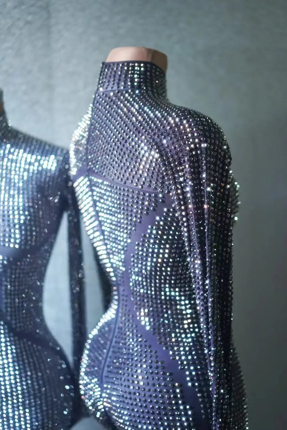 Luxurious Allrhinestone Jumpsuit For Women Sexy Dance Nightclub Singer Performance Stage Costume Party Drag Queen One-piece Suit