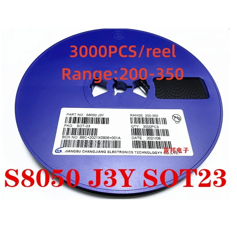 3000PCS/reel S8050 S8050 J3Y SOT-23 IC FreeShipping S8050(J3Y)200-350 S8050 SMD S8550 2TY SS8050 Y1 SS8550 Y2 SOT23