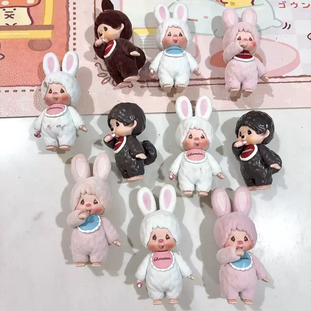 New Product Stock Mengqiqi Flocking Handmade Blind Box Cute Desktop Decoration Favorite Items Surprise Daily Gifts For Friends