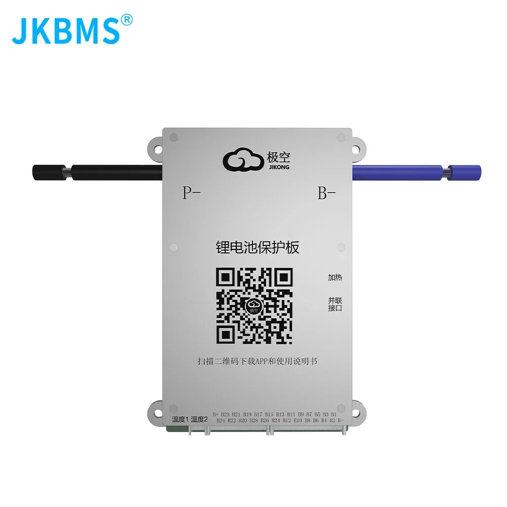 JK BMS JK-BD6A20S6P 60A 80A Smart BMS BT 8S 16S 17S 20S 24S 24V 48V Battery with 0.4A Active Balance BMS LifePO4 Li-ion TaiChang