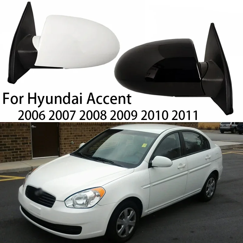 Dla Hyundai Accent 2006 2007 2008 2009 2010 2011 Zespół lusterka wstecznego drzwi samochodu Zewnętrzne lusterko wsteczne boczne