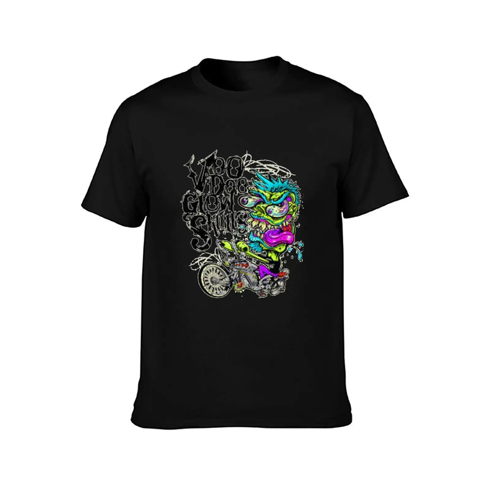VOODOO GLOW SKULLS T-Shirt Art Pattern Printed Casual Top T-Shirt